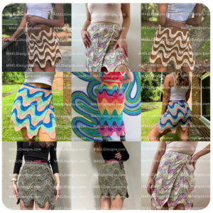 Meltdown Wrap Shorts/Pants/Skirt - Wavy -PDF Crochet Pattern