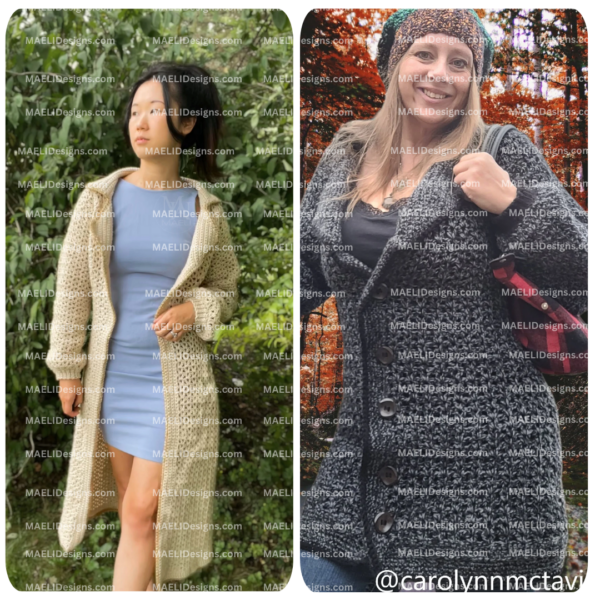 Mesh Trench Cardgian - Digital Crochet Pattern - Size Inclusive - Image 3