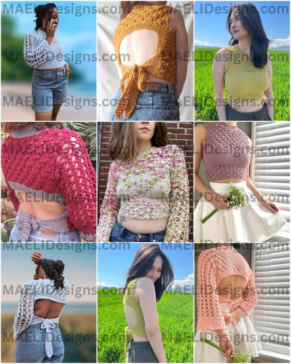 Mae Flower Top - May Flower Top - Digital Crochet Pattern - Size Inclusive - Image 4