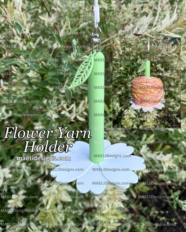 Flower Yarn Holder | Minder | Dispenser | Spinner | Portable