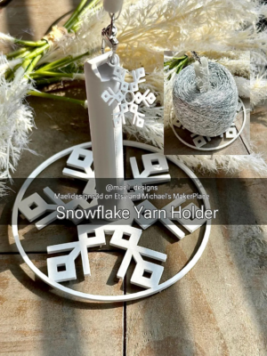 Snowflake Yarn Holder | Minder | Spinner | Dispenser