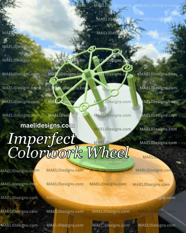 IMPERFECT Colorwork Wheel V2.0 - 3D Printed Yarn Untwisting Tool for Crochet and Knit Colour Work - Dispenser - Yarn Untwister